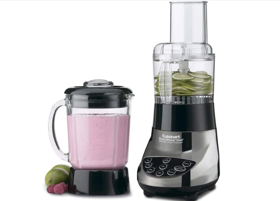 Cuisinart BFP-703BC Smart Power Duet Blender and Food Processor, Brushed Chrome
